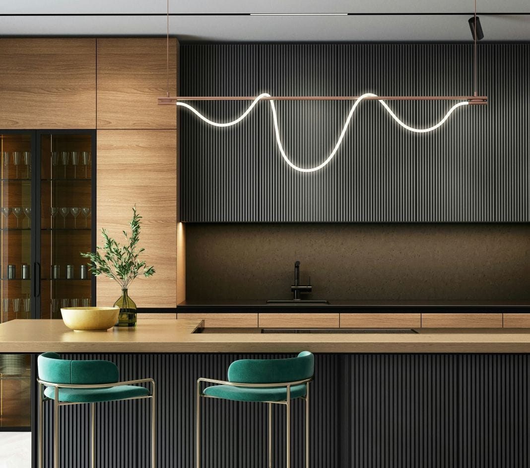 A photo of a modern kitchen that has been designed by professionals.