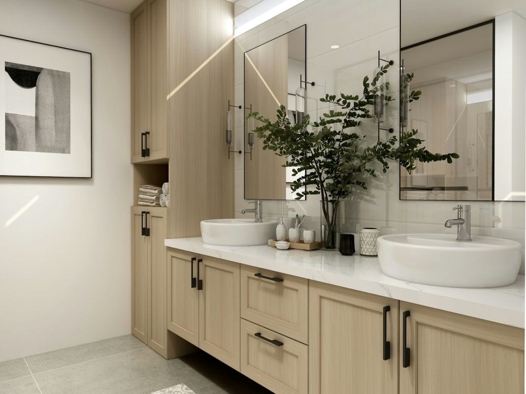 Sleek bathroom repair project in London