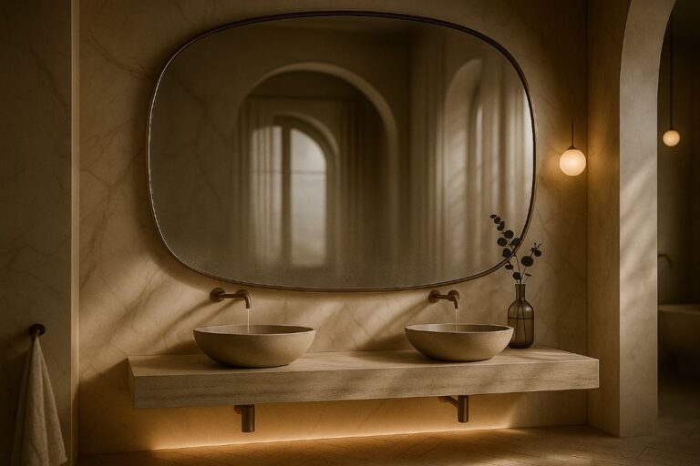an ai image of a a statement mirror