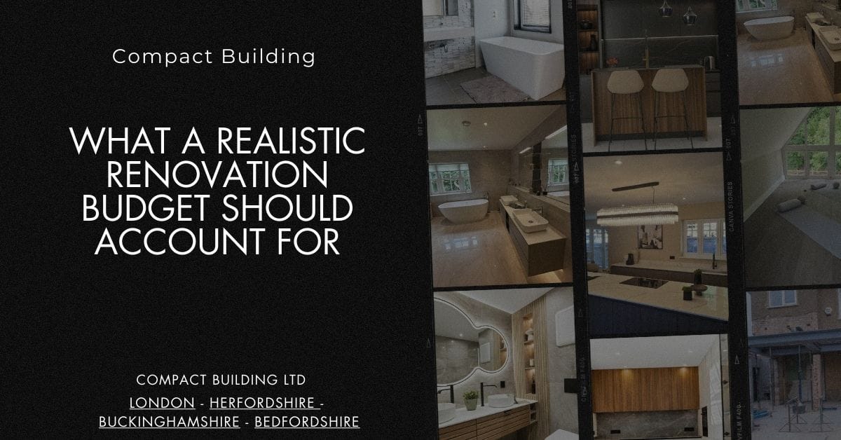 What a Realistic Renovation Budget Should Account For-Compact Building Ltd