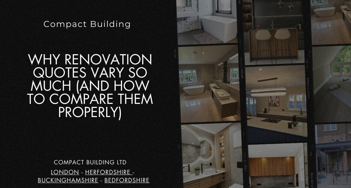 Why Renovation Quotes Vary So Much (and How to Compare Them Properly)-Compact Building Ltd Why Renovation Quotes Vary So Much (and How to Compare Them Properly)-Compact Building Ltd