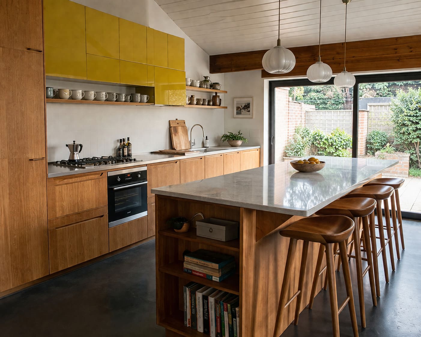 Century modern kitchen Bedfordshire open plan – Illustrative Image