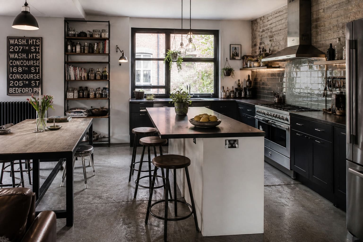 Industrial kitchen NW London open layout – Illustrative Image