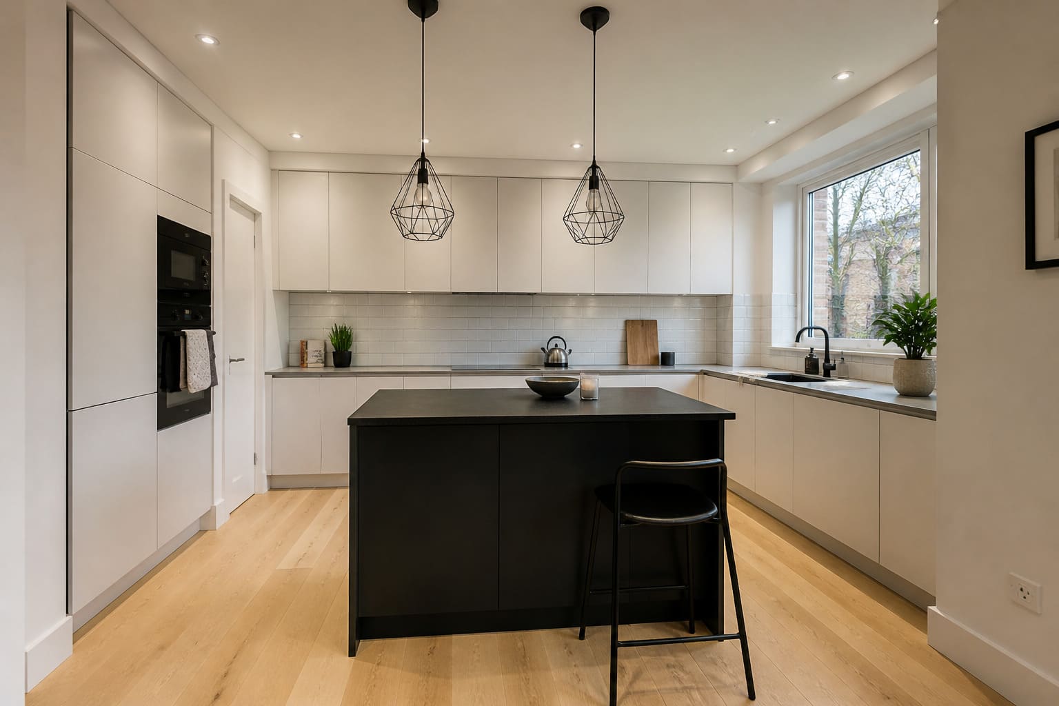 Minimalist Kitchen with Spacious Layout - Illustrative Image