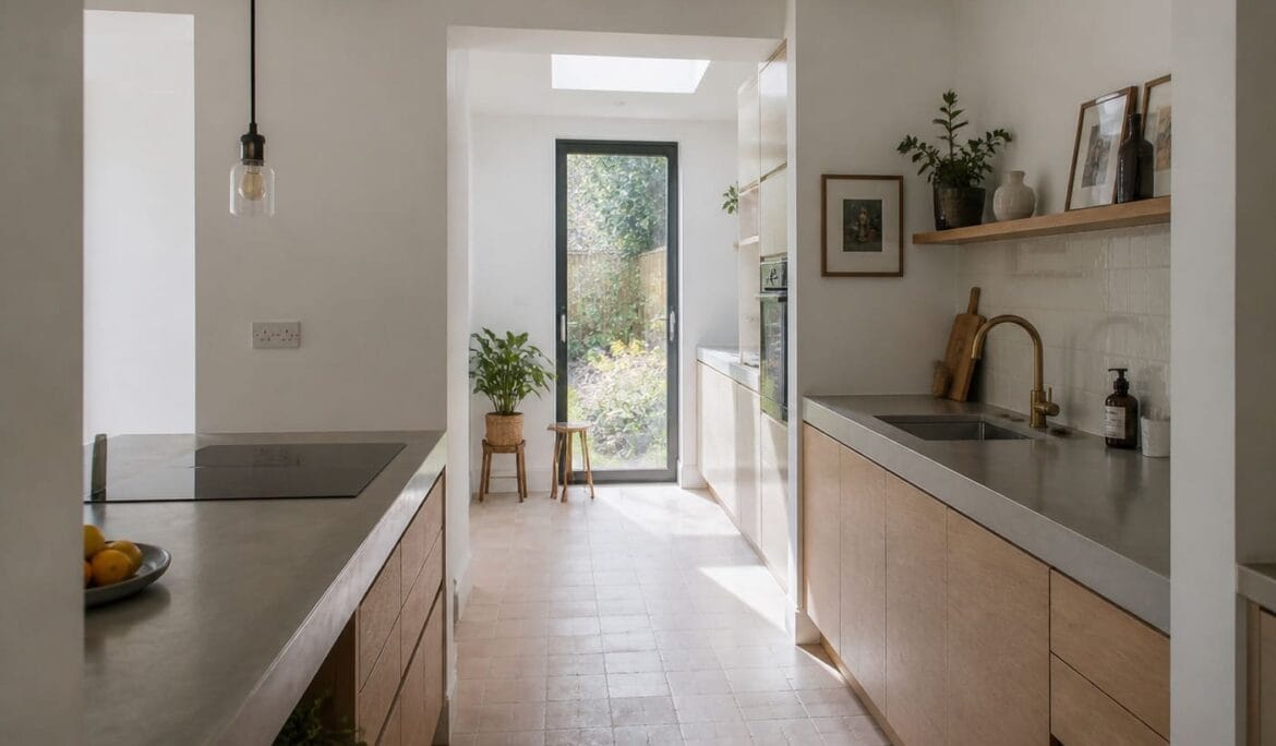 Minimalist kitchen Hertfordshire open plan - Illustrative Image