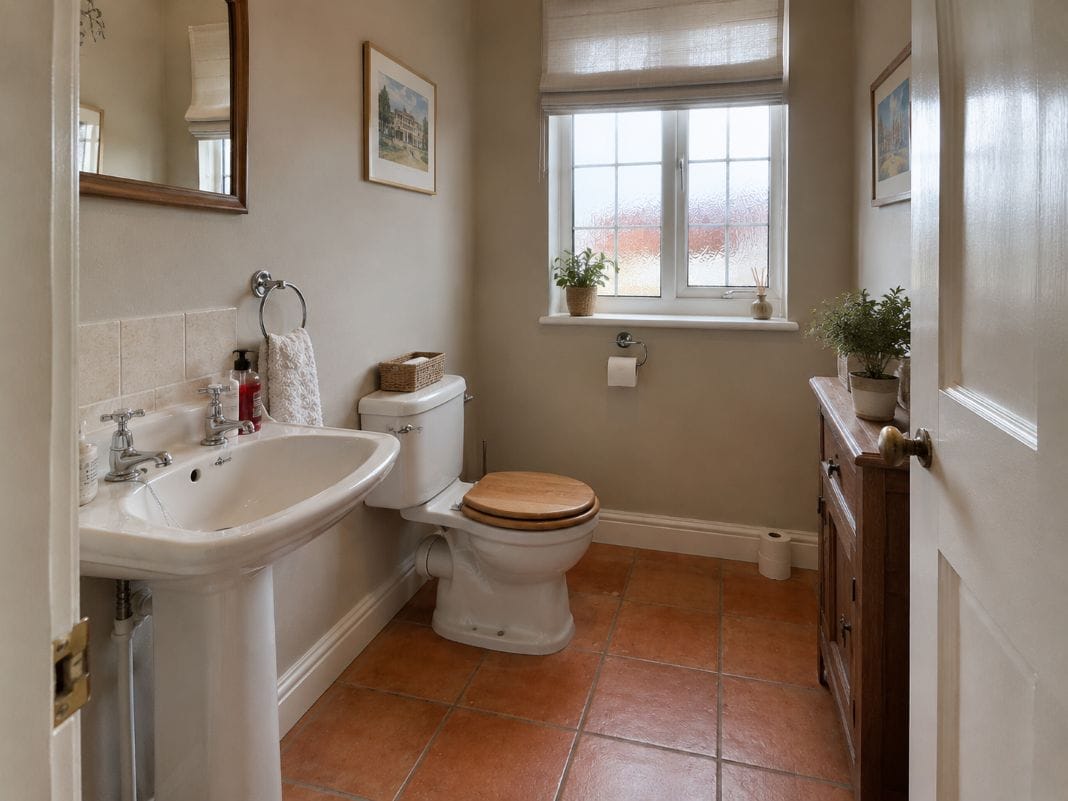 Traditional New Downstairs Toilet Fitted - Illustrative Image