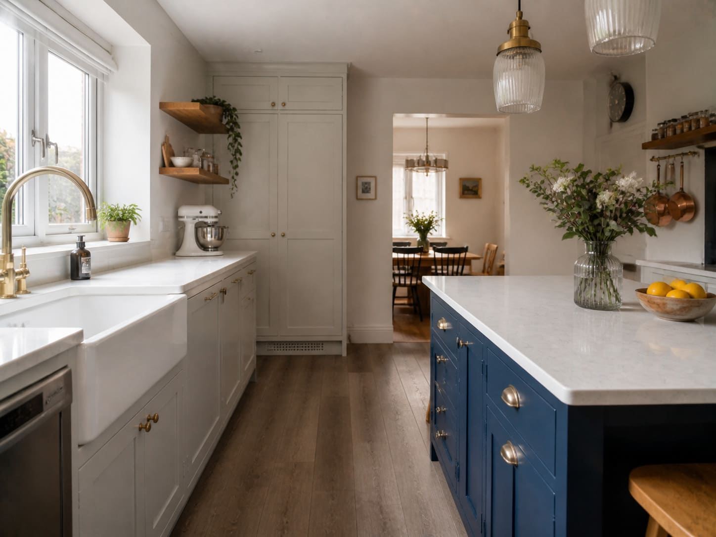 Transitional Kitchen with White Countertops - Illustrative Image