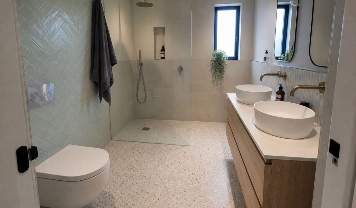 Wet Room Accessible Walk-in Shower with Minimalist Style - Illustrative Image
